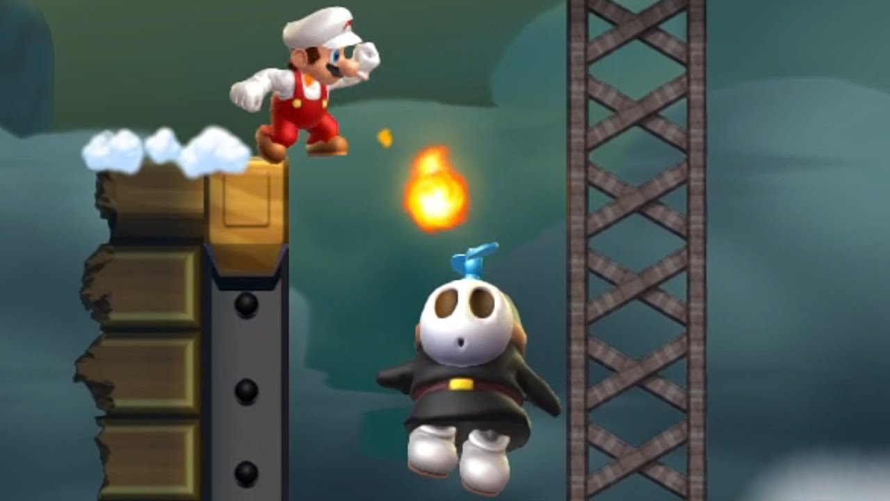 Cloudy Super Mario Bros. U 2 (All Star Coins) ☁ Part 10 - Invasion of the DARK FLY GUYS! ⬛😨