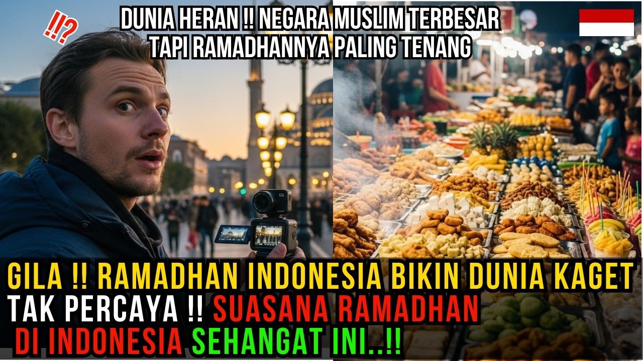 NETIZEN LUAR NEGARA TERDIAM! RAMADAN DI INDONESIA DAMAI BANGET, KOK BISA SEBEDA INI?