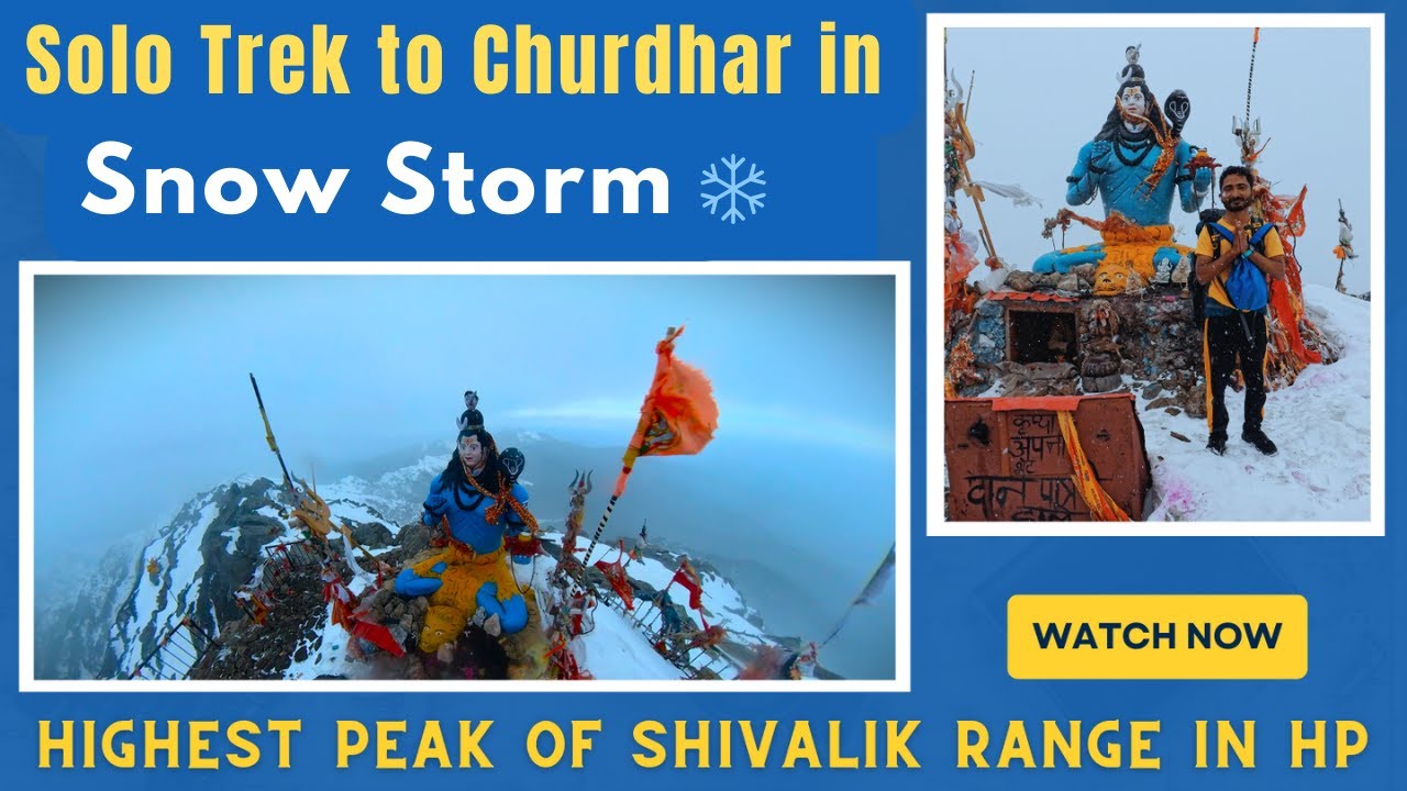 Survived DEADLIEST WEATHER at Highest Peak of Shivalik Range in HP India | Solo Churdhar Trek
