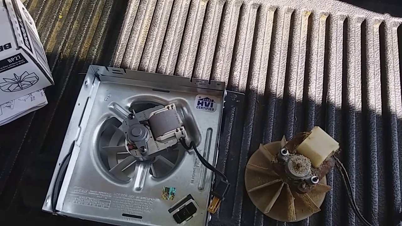 Broan bathroom ventilation fan repair and troubleshooting