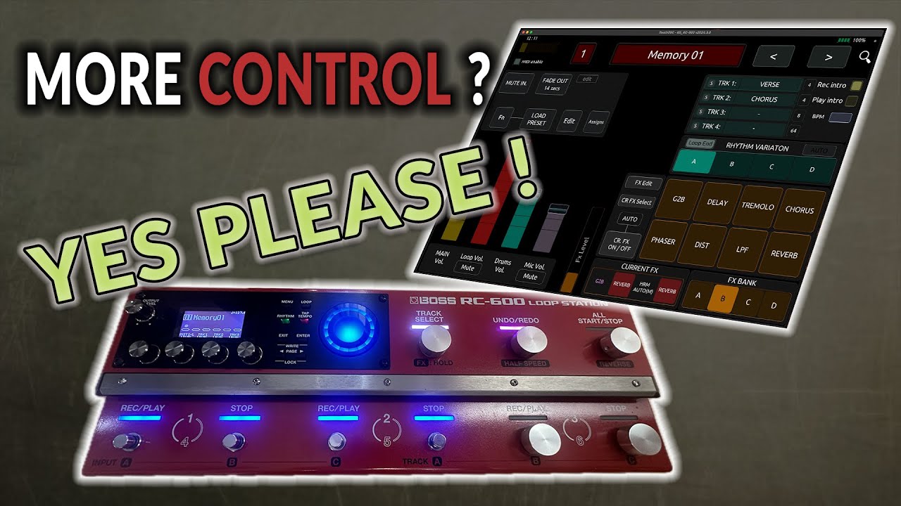 BOSS RC-600 x TouchOSC