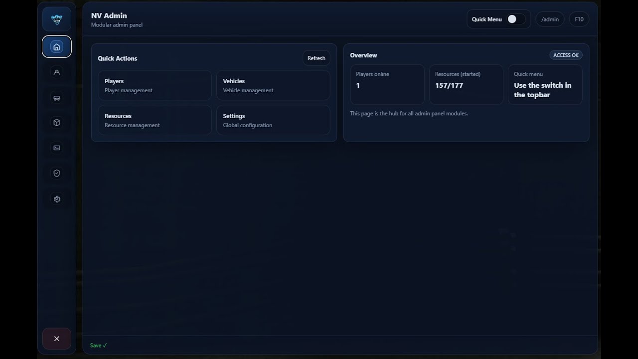 🛡️ Novab Development &ndash; Advanced Admin Menu (ESX / QBCore)