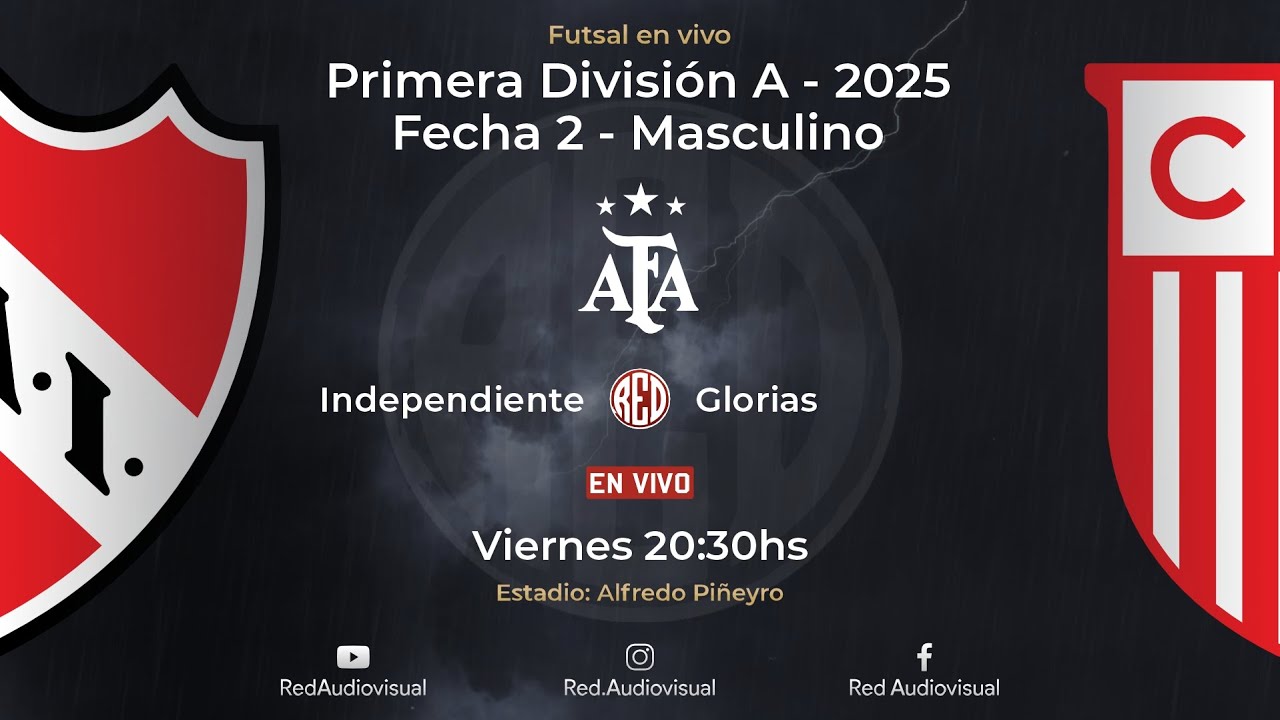 🔴 Independiente vs Glorias - Fecha 2 - Primera División A - Futsal AFA 2025 - Masculino
