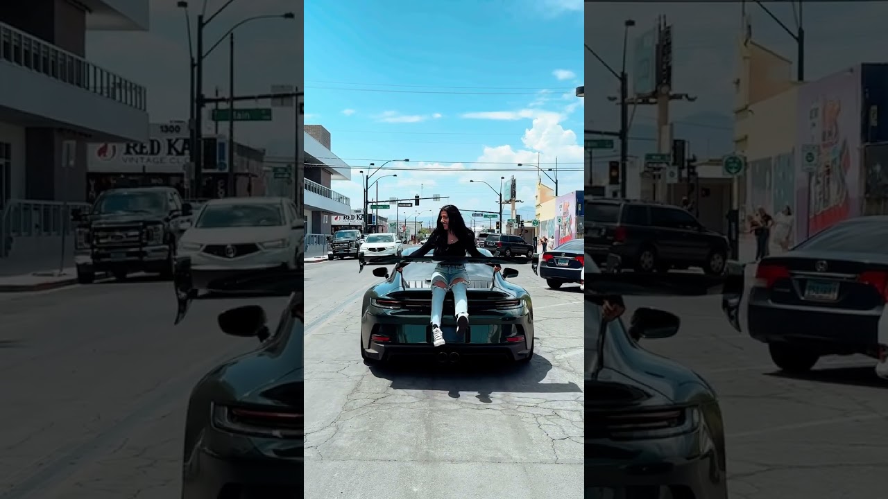 She wasn&rsquo;t ready 😂 #automobile #porsche #gt3 #burnout