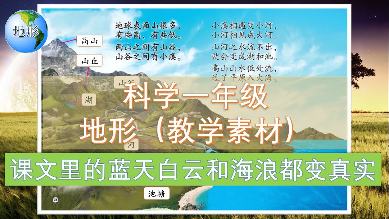 科学一年级 078 地形海浪声教学素材