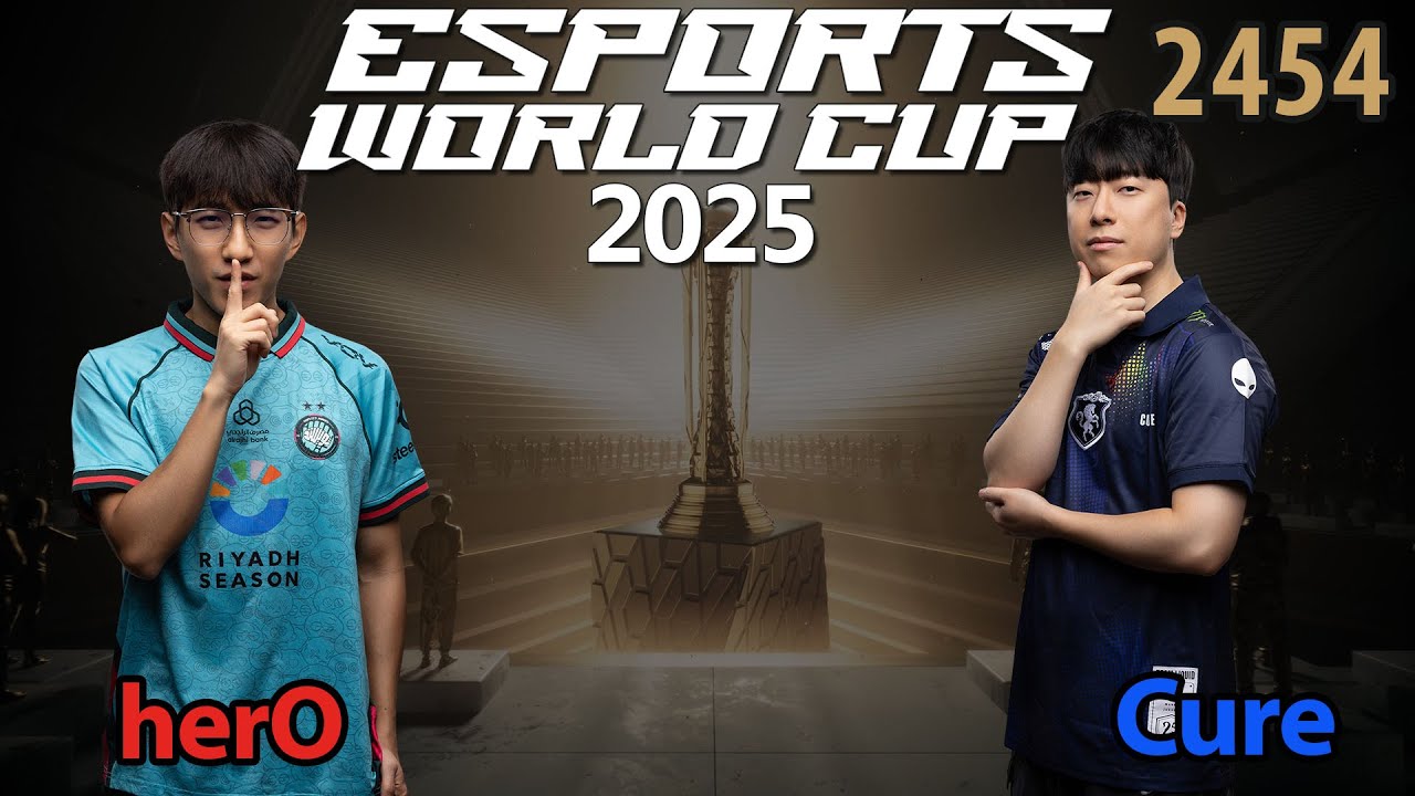 Pressureplay - 🇰🇷 herO (P) vs 🇰🇷 Cure (T) - Esports World Cup 2025 - StarCraft 2 - 2454