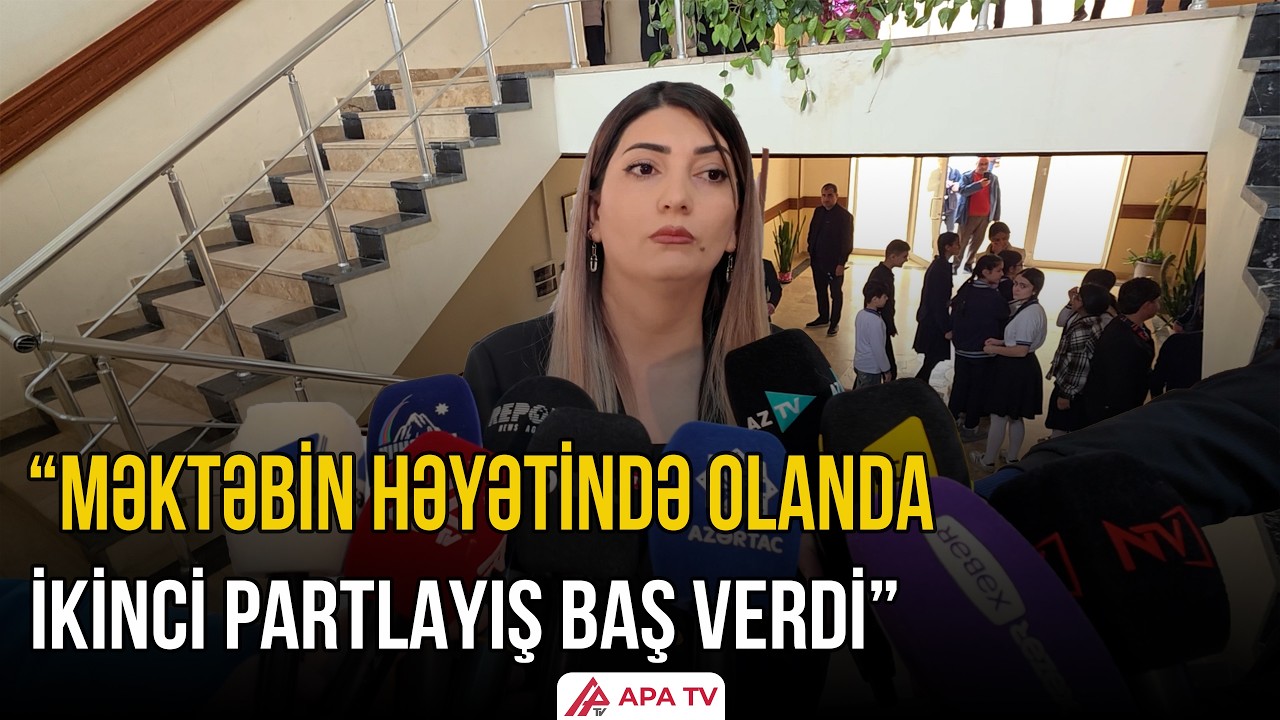 Naxçıvanda həyətinə dron hücumu olan məktəbdə tədris davam edir  | APA TV