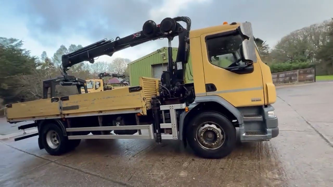 daf lf55 220 crane gl61 ylx video