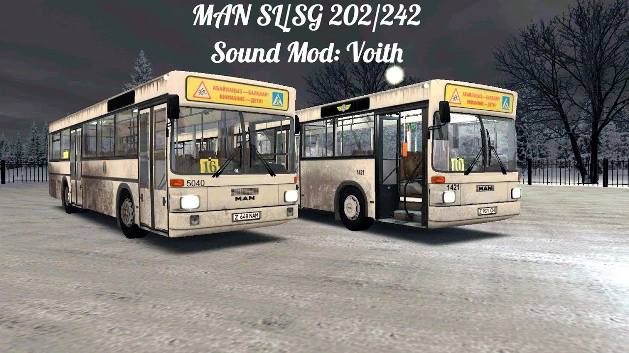 Omsi 2. MAN Standardbus II - Sound Mod: Voith