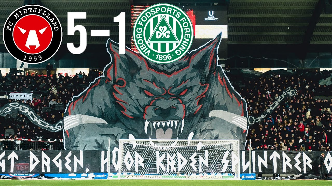 Amazing Wolf Tifo! 🐺 | Det Midtjyske Derby at MCH 🏟  | FC Midtjylland v. Viborg FF 2023.12.04