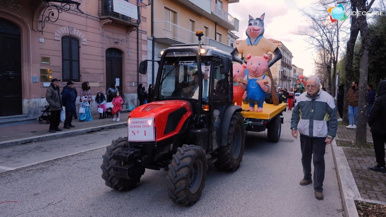 Carnevale Sulmona 2026, sfilata carri