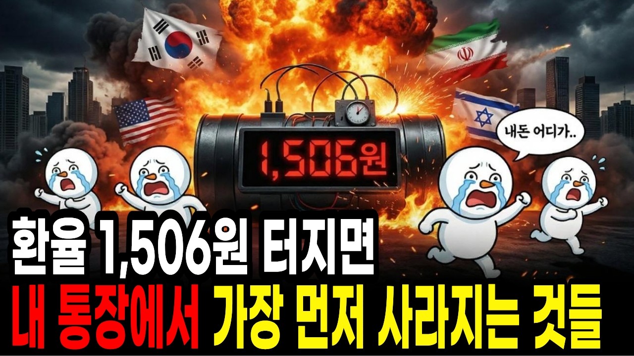 2026년 대한민국 환율 쇼크 | 1,506원이 터지면 내 통장에서 가장 먼저 사라지는 것들