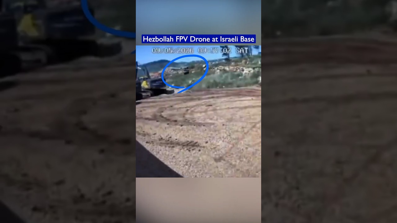 Беспилотник FPV &laquo;Хезболлы&raquo; совершает полет внутри базы ЦАХАЛ на севере Израиля!