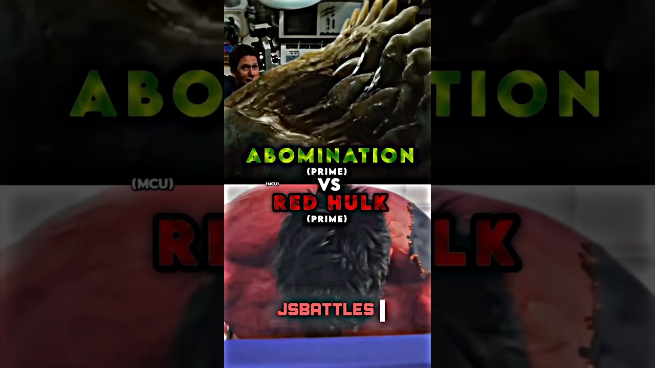 Abomination vs Red Hulk