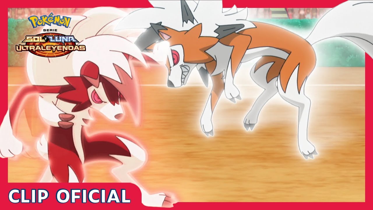¡Un combate de Lycanroc contra Lycanroc! | Serie Pokémon Sol y Luna | Clip oficial