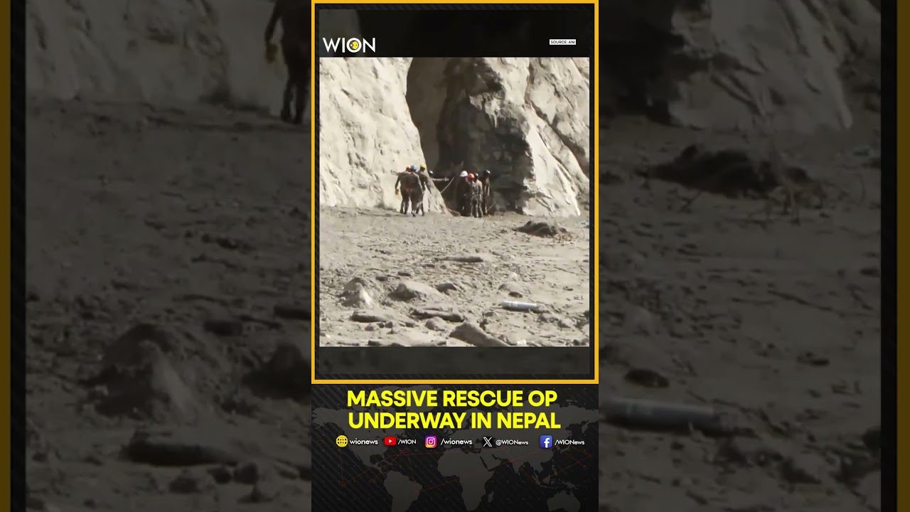Nepal Floods: Rescue Operation Is Underway At The Flood-Hit Hydropower Tunnel In Rasuwa District