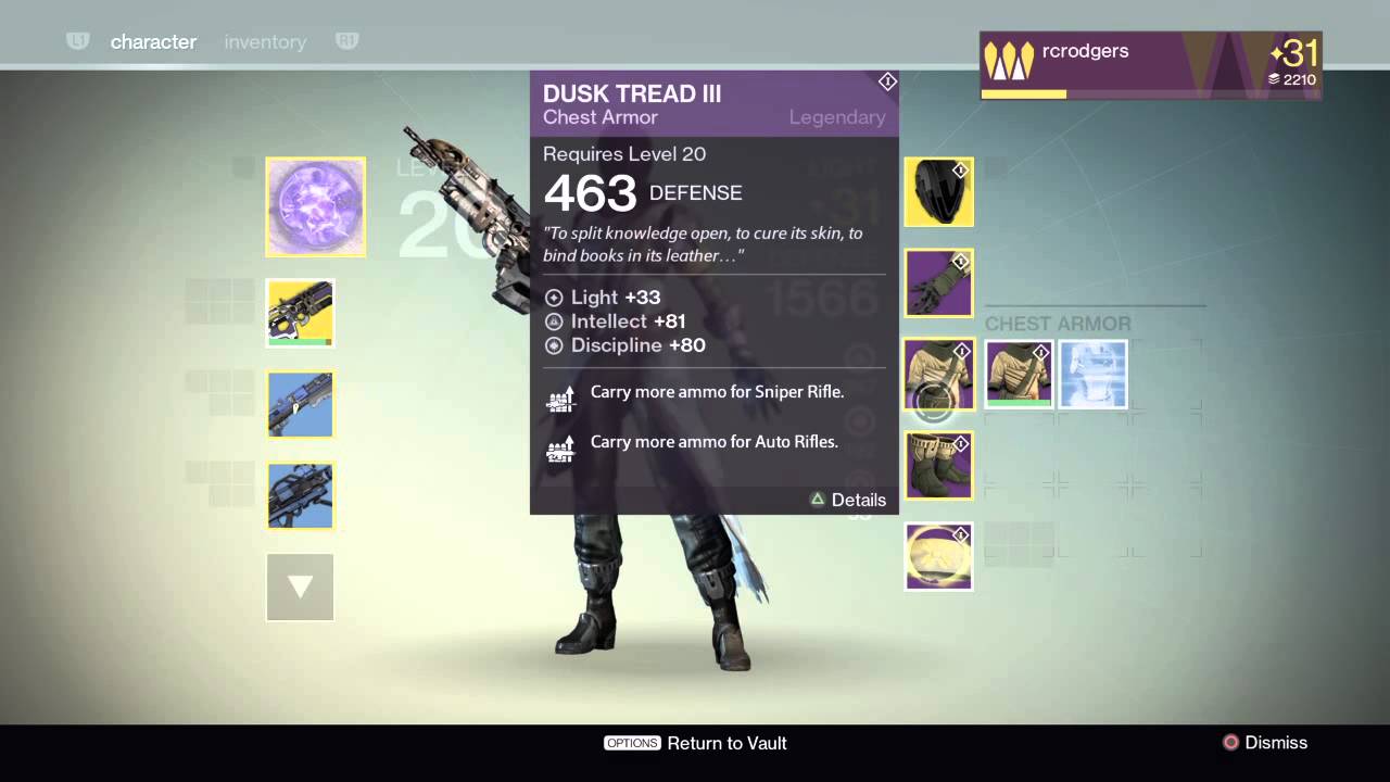 Destiny Patch 1.2.0 Bug Item Decoding Failure