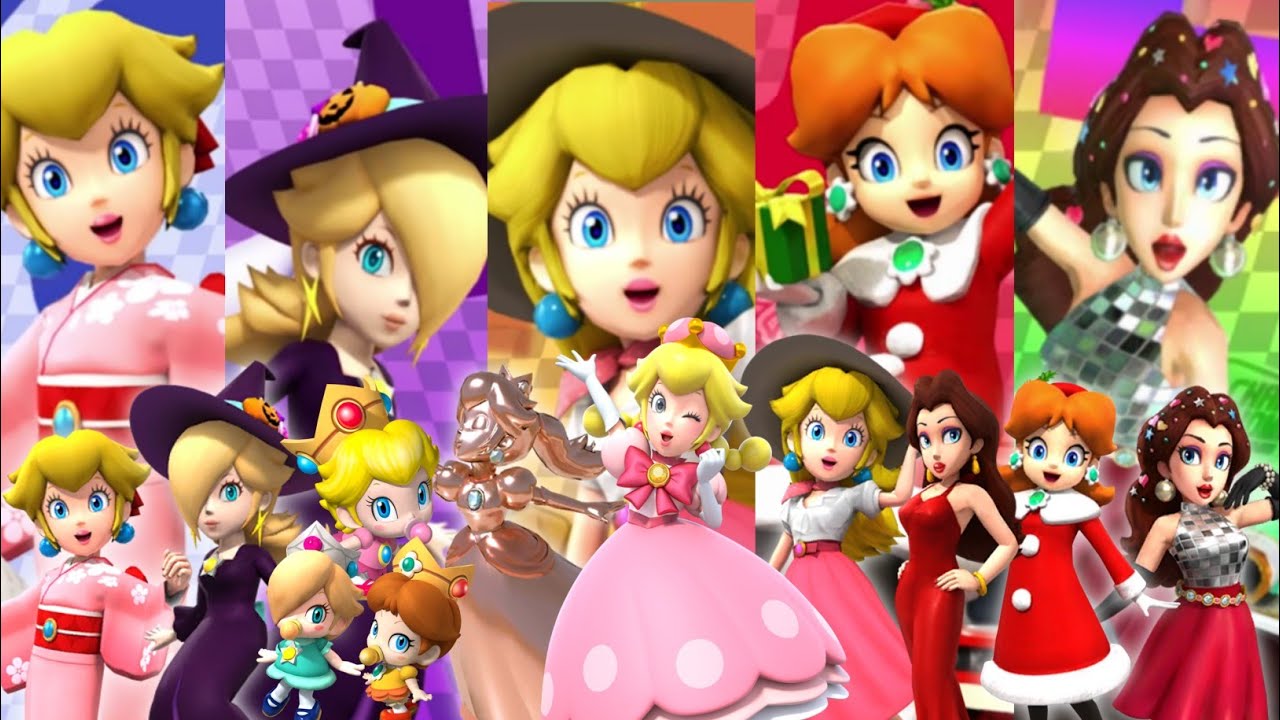 ❤️Peach, Daisy, Rosalina and Pauline in Mario Kart Tour❤️