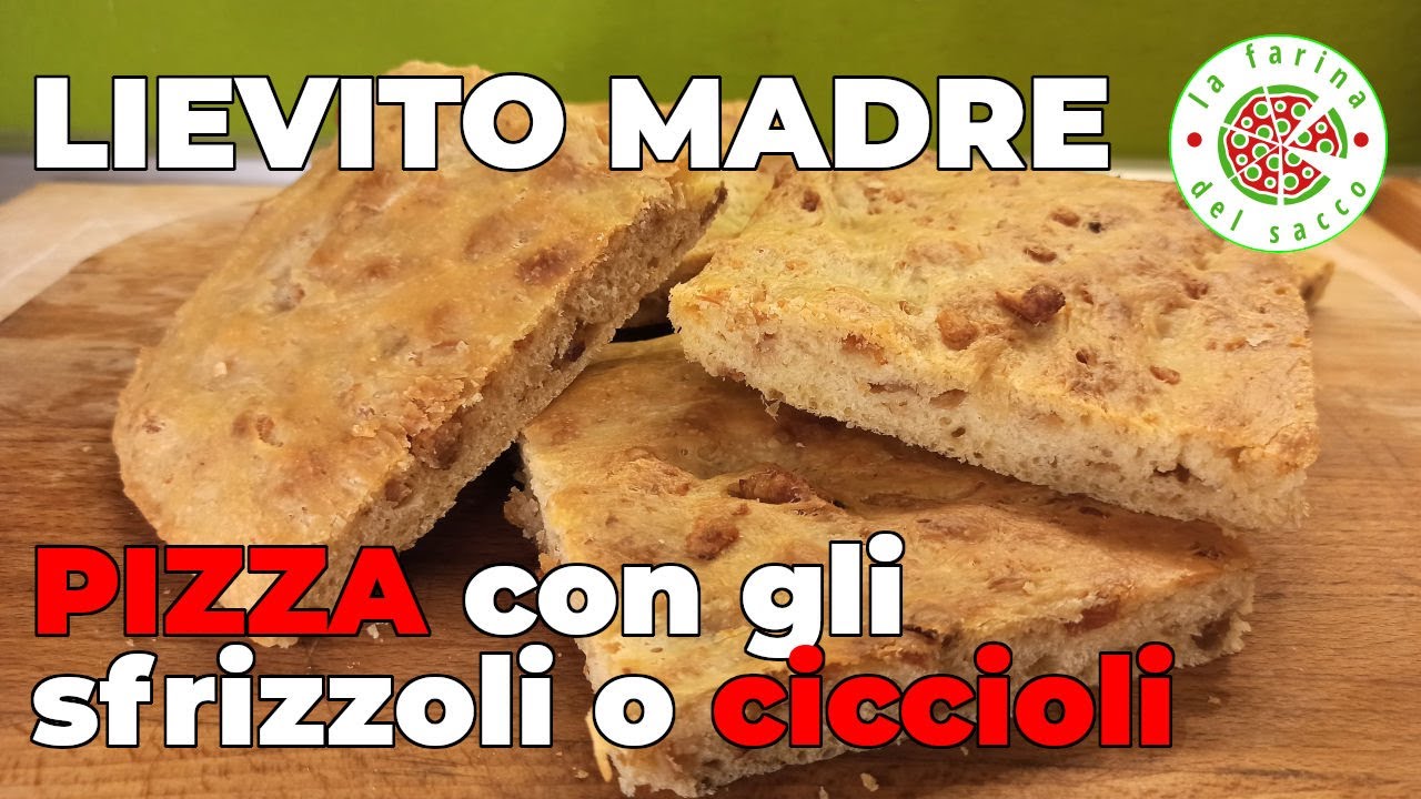 Pizza con gli sfrizzoli o ciccioli e lievito madre - EffeUno P134HA