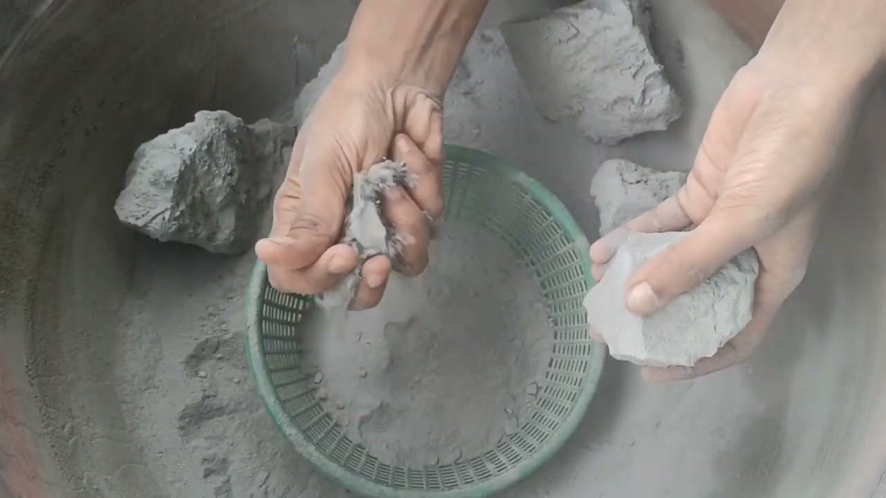 Pure cement crumbling 💦#asmr #asmrsounds #relaxing #satisfying #cement #water #bts #shortvideo 