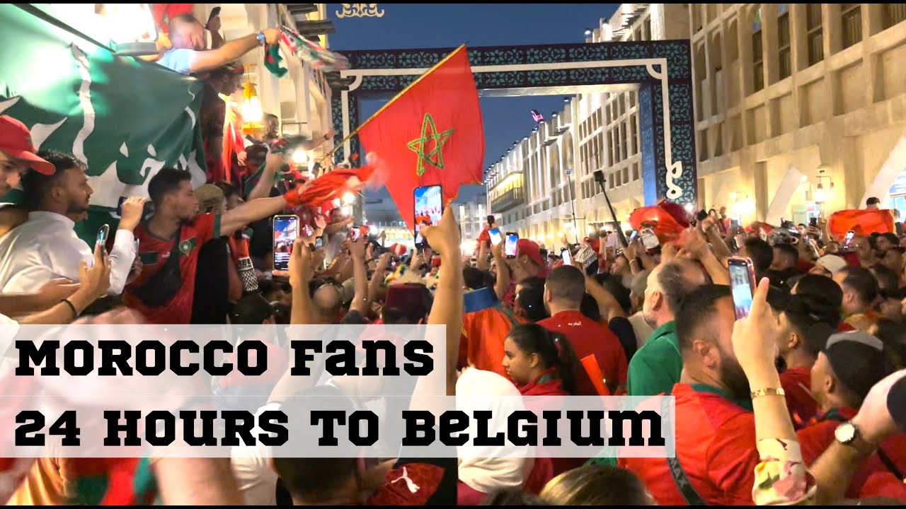 Sea of Red: Morocco Fans in Doha