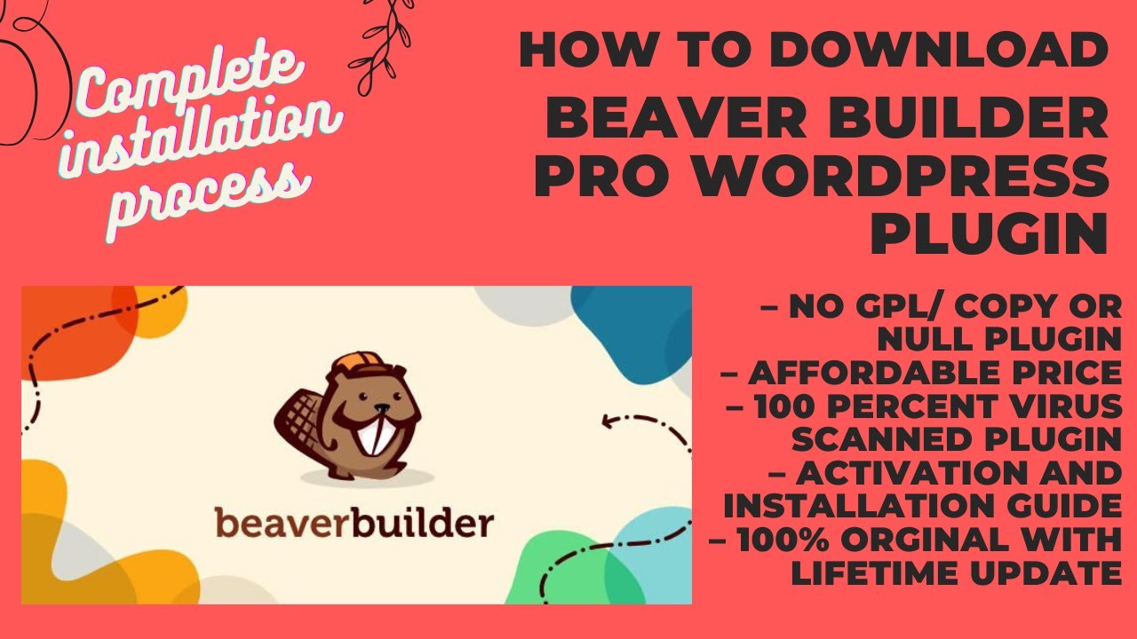 Beaver Builder Pro Download WordPress Plugin With Lifetime Update in Cheap Price