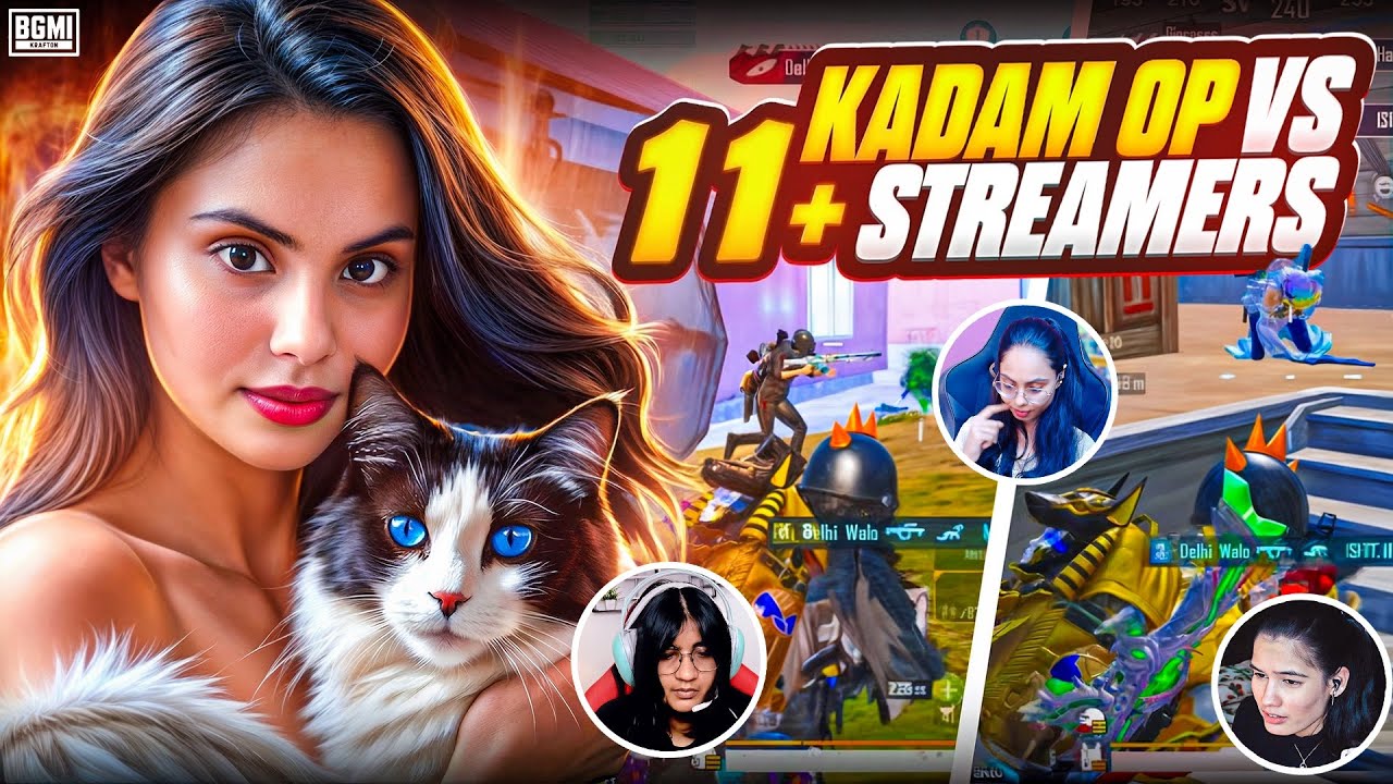 11+ Youtubers Vs KadamOP 😱 They Call Me H@CKER & Reported Me 🔥 Kadam Op Vs Streamers | BGMI