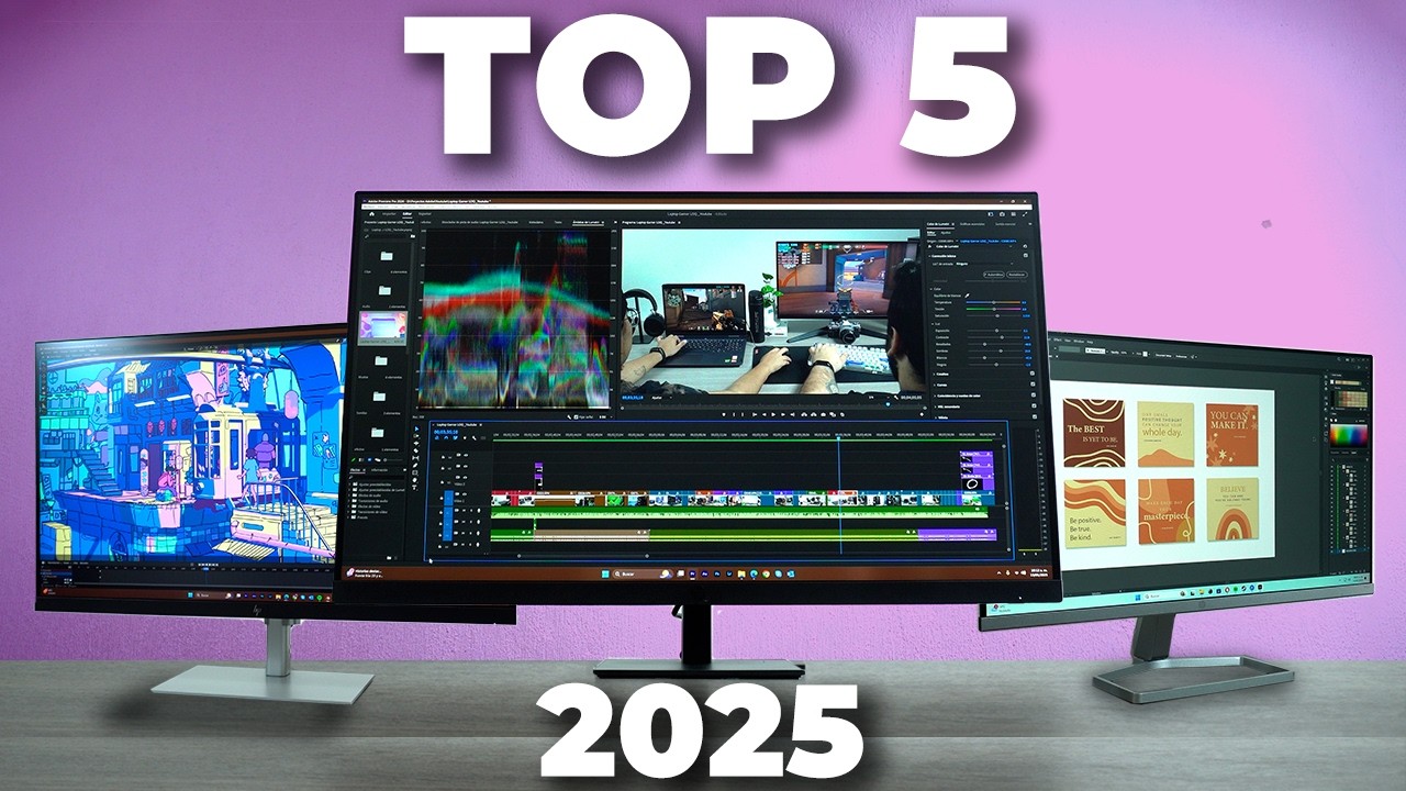 TOP 5 Monitores para Diseño y Edición en 2025 | Pruebas, reviews y recomendación