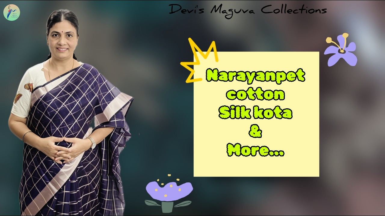 🌟Narayanpet Cotton, silk kota & more @ Devi's Maguva Collections||7396841375 #saree