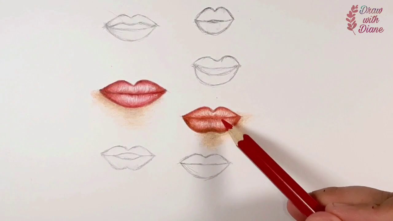 How to Color Lips with Colored Pencils (5 Techniques)