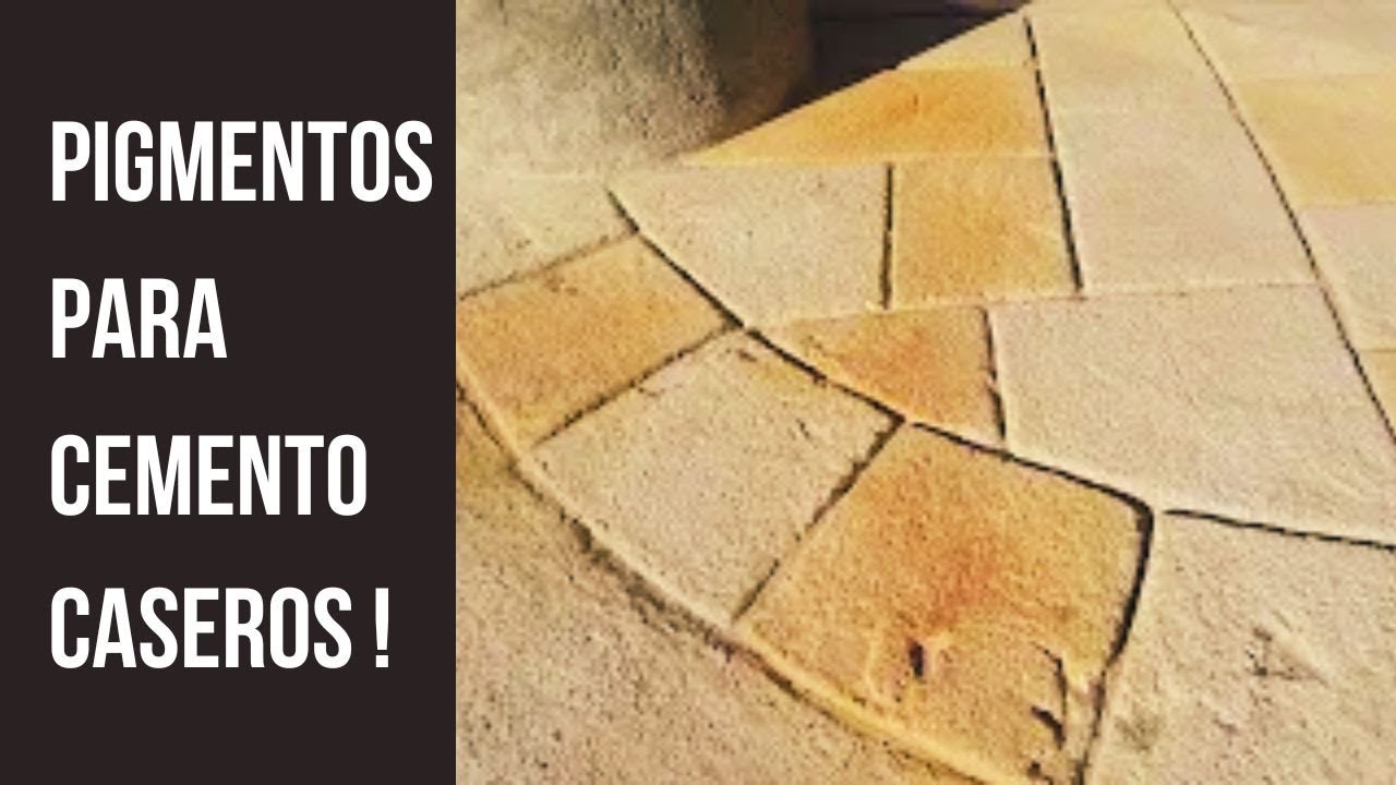 COLORACION de HORMIGON concreto Pigmento casero para cemento Como colorear cemento concreto I
