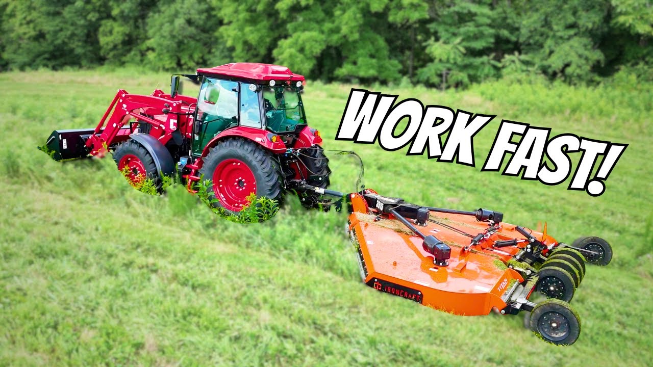 Time To Break Out The Batwing Mower