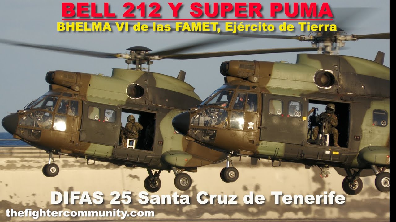 (4K) FAMET EN ACCIÓN! Exhibición helicópteros del BHELMA VI en Santa Cruz de Tenerife. DIFAS25