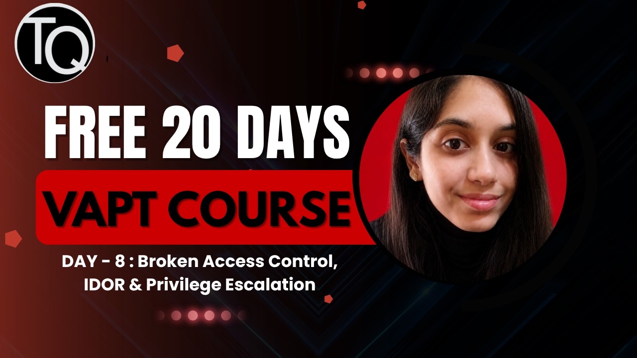 OWASP Top 10: Broken Access Control, IDOR & Privilege Escalation | VAPT Training | Chitra Karanam