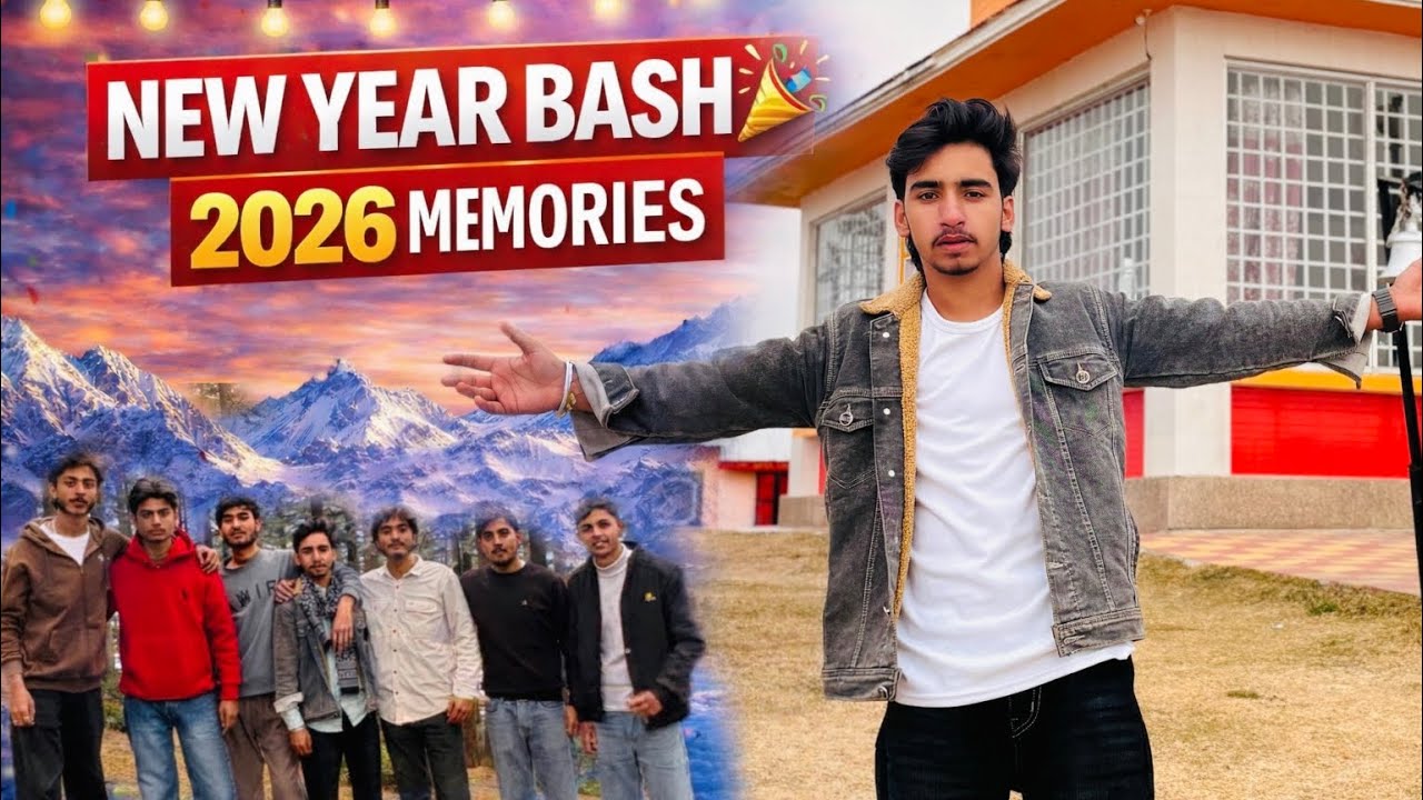 NEW YEAR BASH 2026 🎉 | Unforgetable Memories With Friends  #mountains #jammukashmir 
