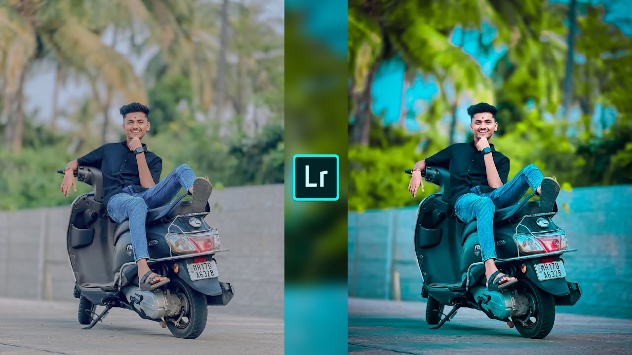 Blue and lime green tone Lightroom photo editing//Lightroom preset download free//