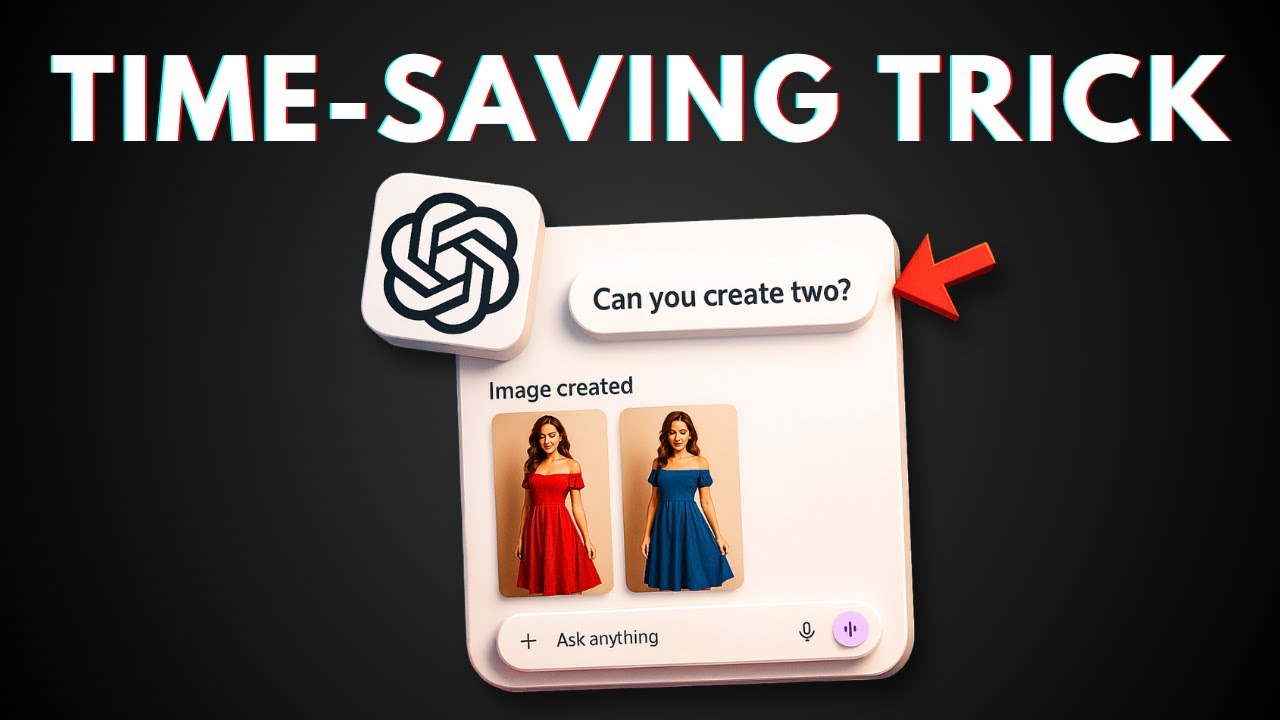 How to Create 2 Pictures in ChatGPT from a SINGLE Prompt