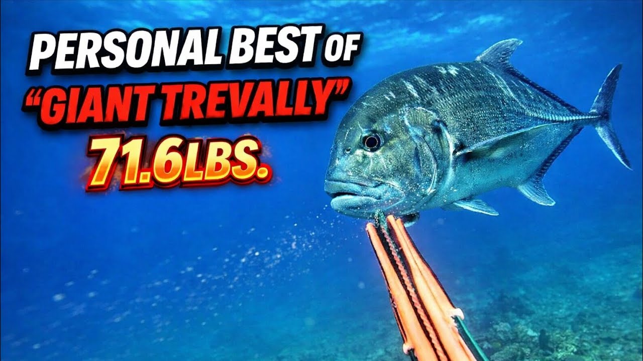 PB OF GIANT TREVALLY 71.6lbs. || SPEARFISHING PHILIPPINES || GAKOT ISLAND🎯💪😱😱🏝️