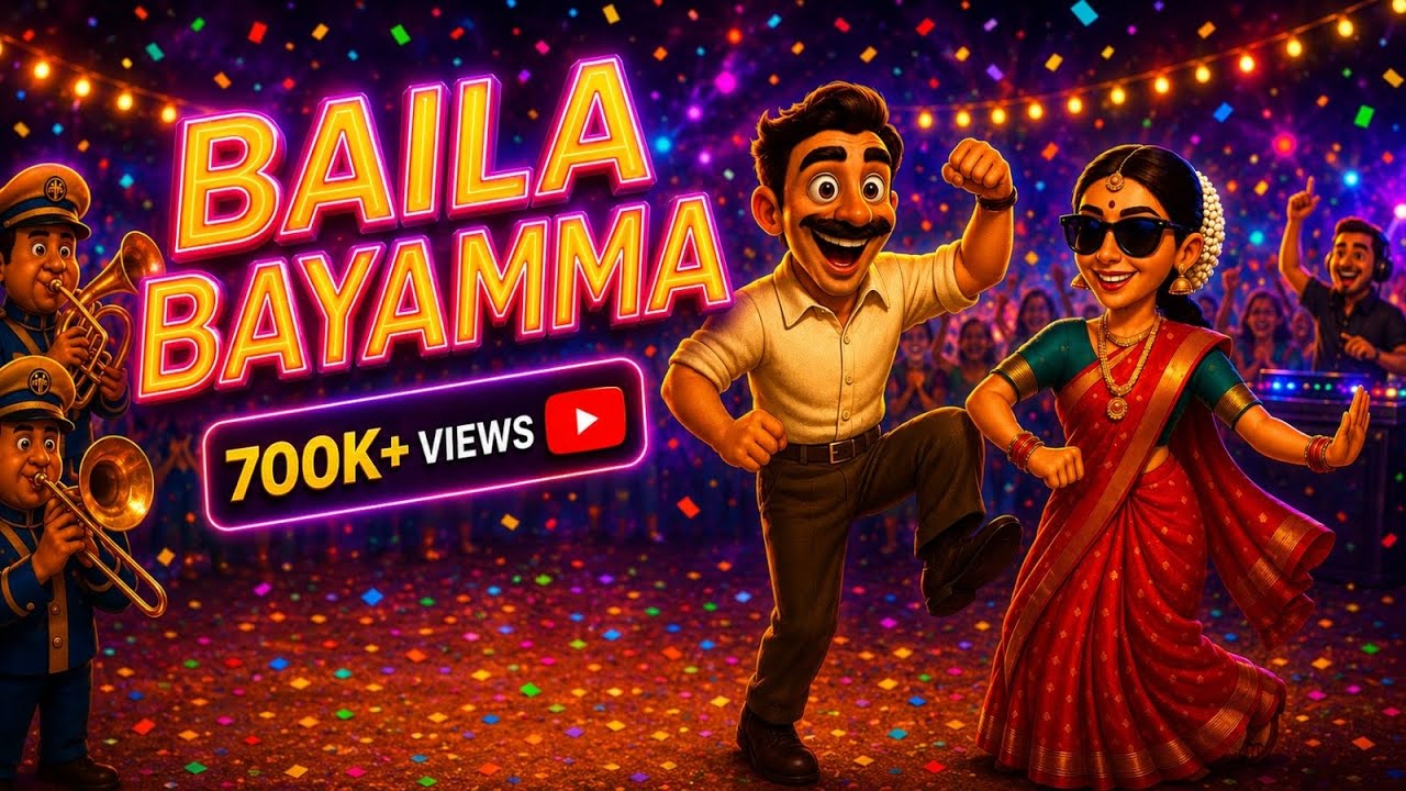 Baila Bayamma | Official Music Video | Lyrical Animated | Konkani Baila Song 2025