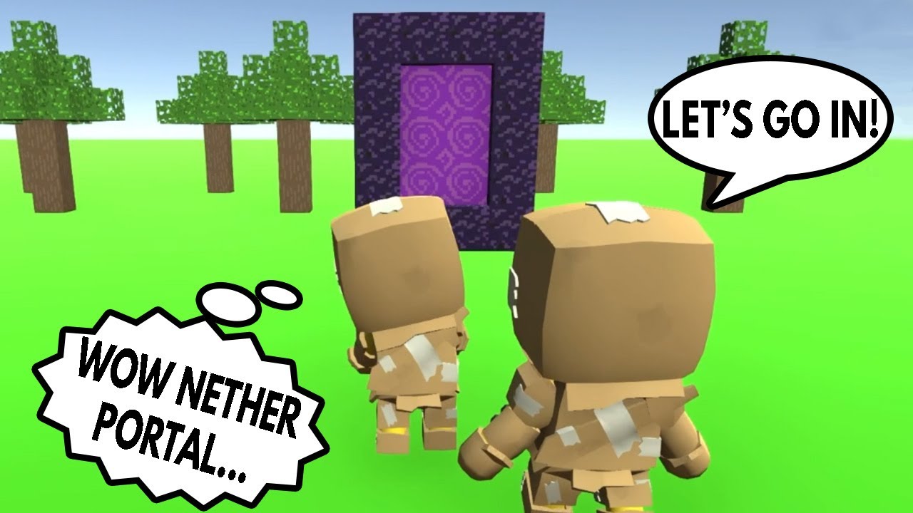 WE FOUND MINECRAFT NETHER PORTAL in WOBBLY LIFE!