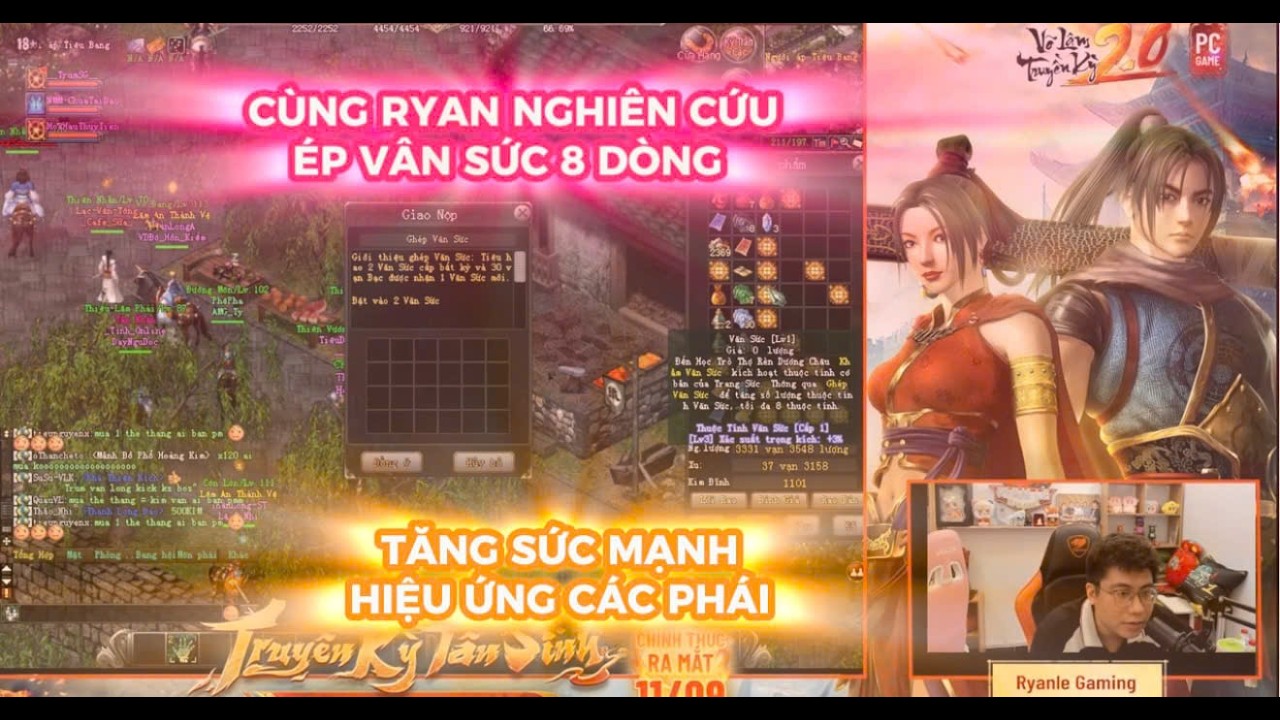 V&Otilde; L&Acirc;M TRUYỀN KỲ 2.0 PC : C&Ugrave;NG RYAN &Eacute;P V&Acirc;N SỨC 8 D&Ograve;NG - TĂNG SỨC MẠNH - HIỆU ỨNG