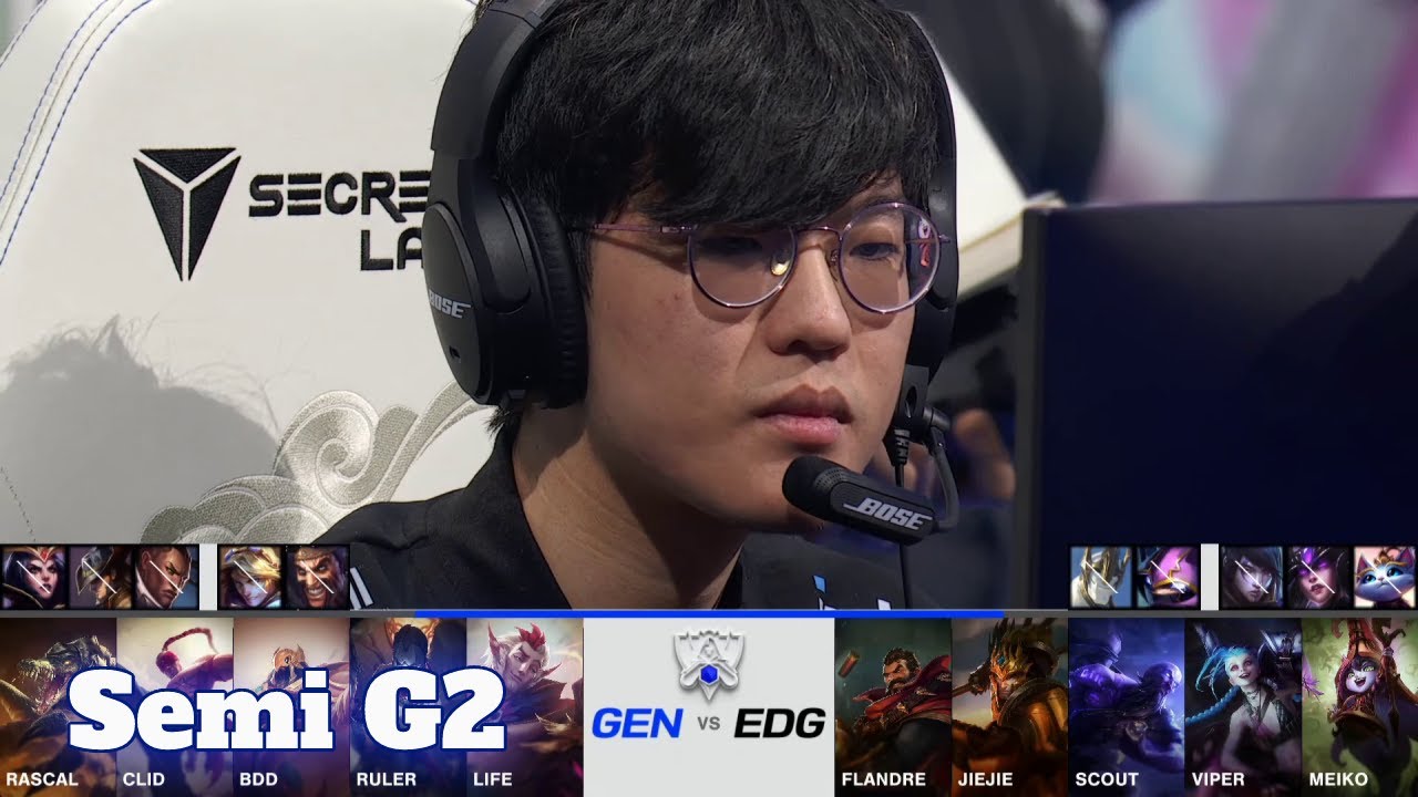 EDG vs GEN - Game 2 | Semi Finals S11 LoL Worlds 2021 | Edward Gaming vs Gen.G - G2 full game