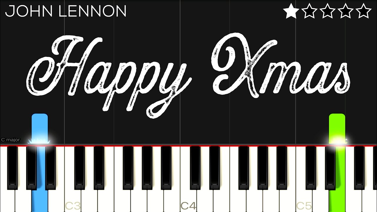 John Lennon - Happy Xmas (War Is Over) | EASY Piano Tutorial