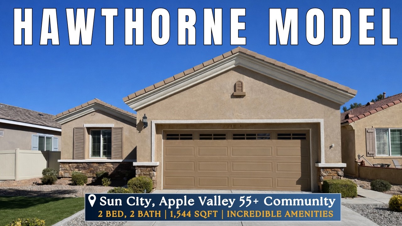 Sun City [Solera / Del Webb] 55+ Community | Hawthorne Model Tour 1,544 SQFT