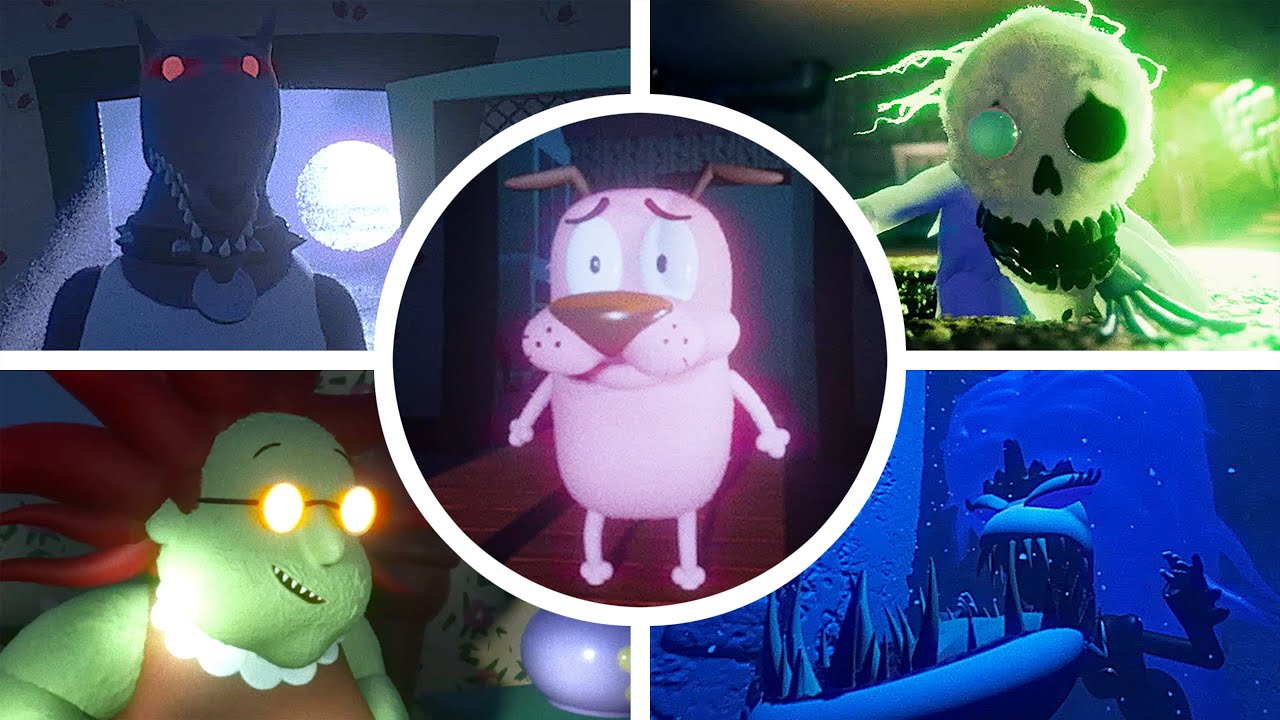 Courage The Cowardly Dog - All Bosses With Cutscenes (PS5 Dreams)
