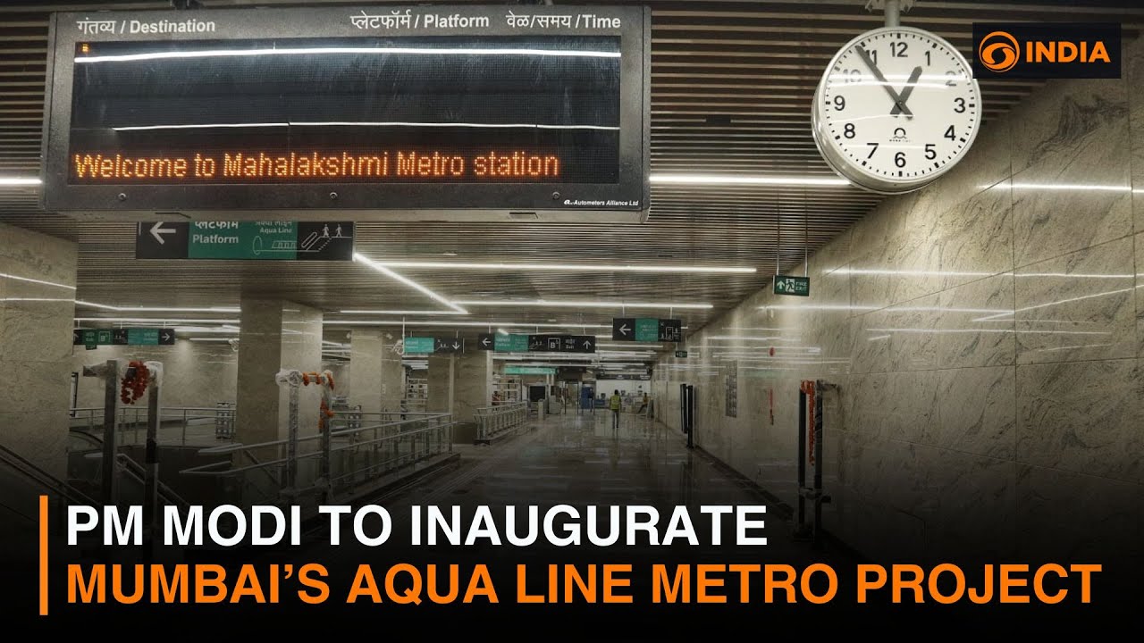 PM Modi to Inaugurate Mumbai’s Aqua Line Metro Project | DD India
