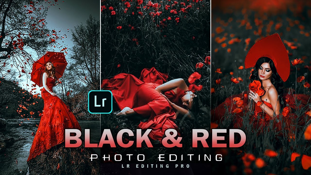 Black & Red Lightroom Presets | Mobile Lightroom Presets Free Download | Photo Editing | Lightroom
