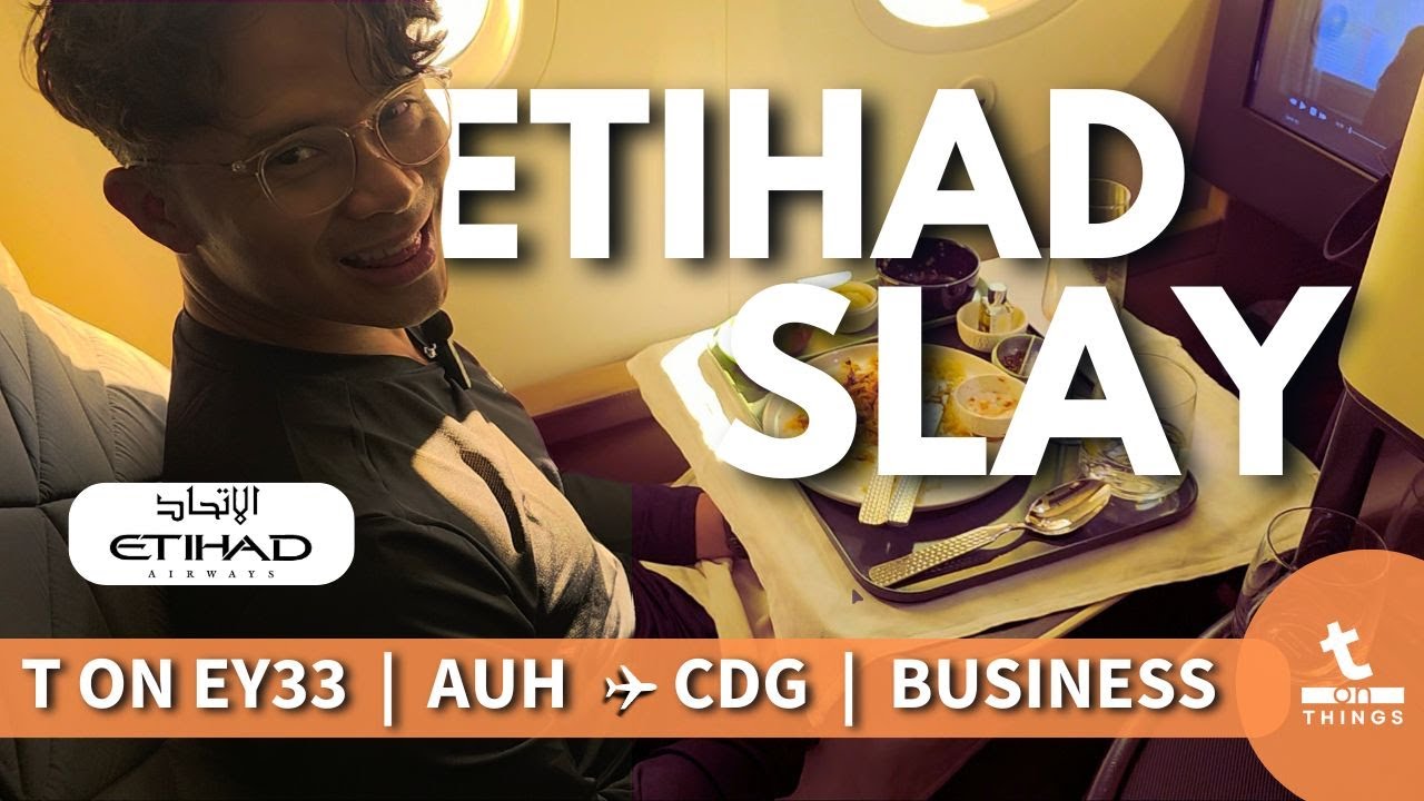 В ПАРИЖ, часть 2! 🇫🇷 Обзор рейса бизнес-класса Etihad EY33 из Абу-Даби в Париж