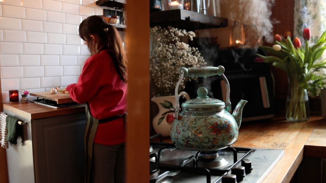 A Cozy Winter Day in My Scottish Cottage | Soup & Apple Crumble