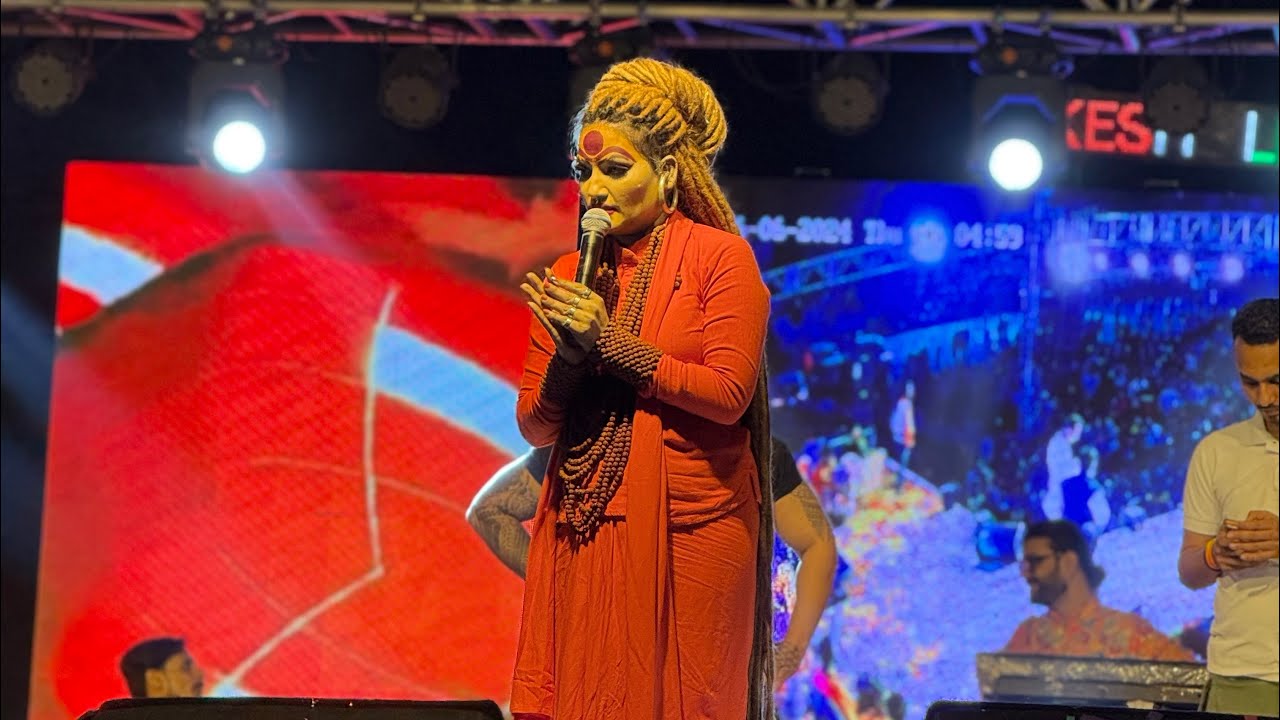 Sun Mahadeva Ho Song By Shahnaaz Akhtar singing Live On Stage 🎤⛳️ MPL Ground Pandhurna 🏟️ #pandhurna